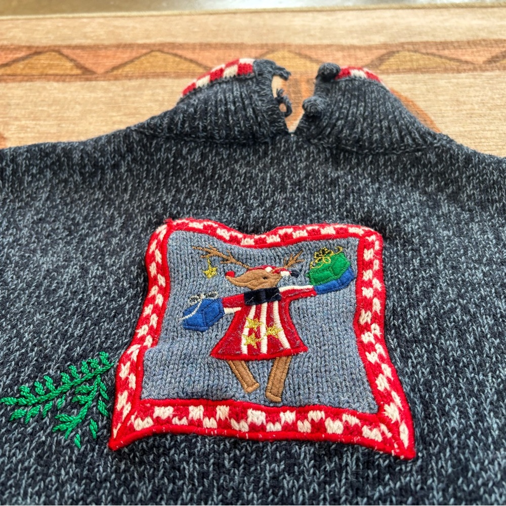 Designers Originals Festive Navy Christmas Sweater - Picture 7 of 9